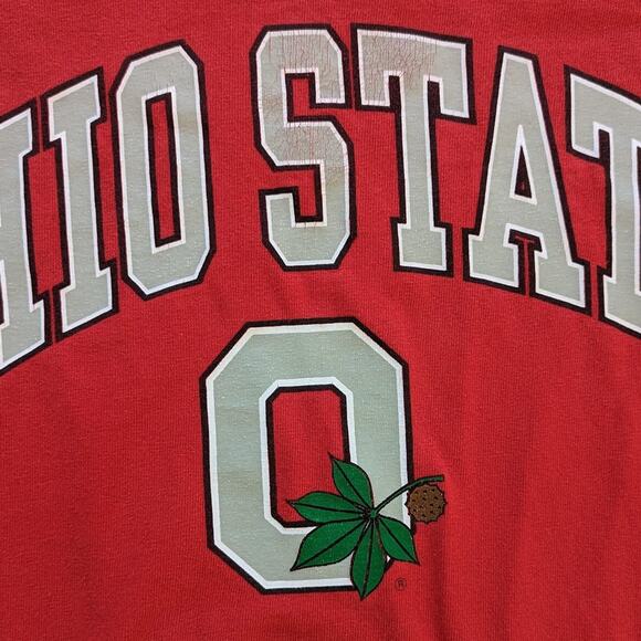 Vintage Ohio State University Football Steve & Barry's Red Shirt Size Large - Picture 2 of 4
